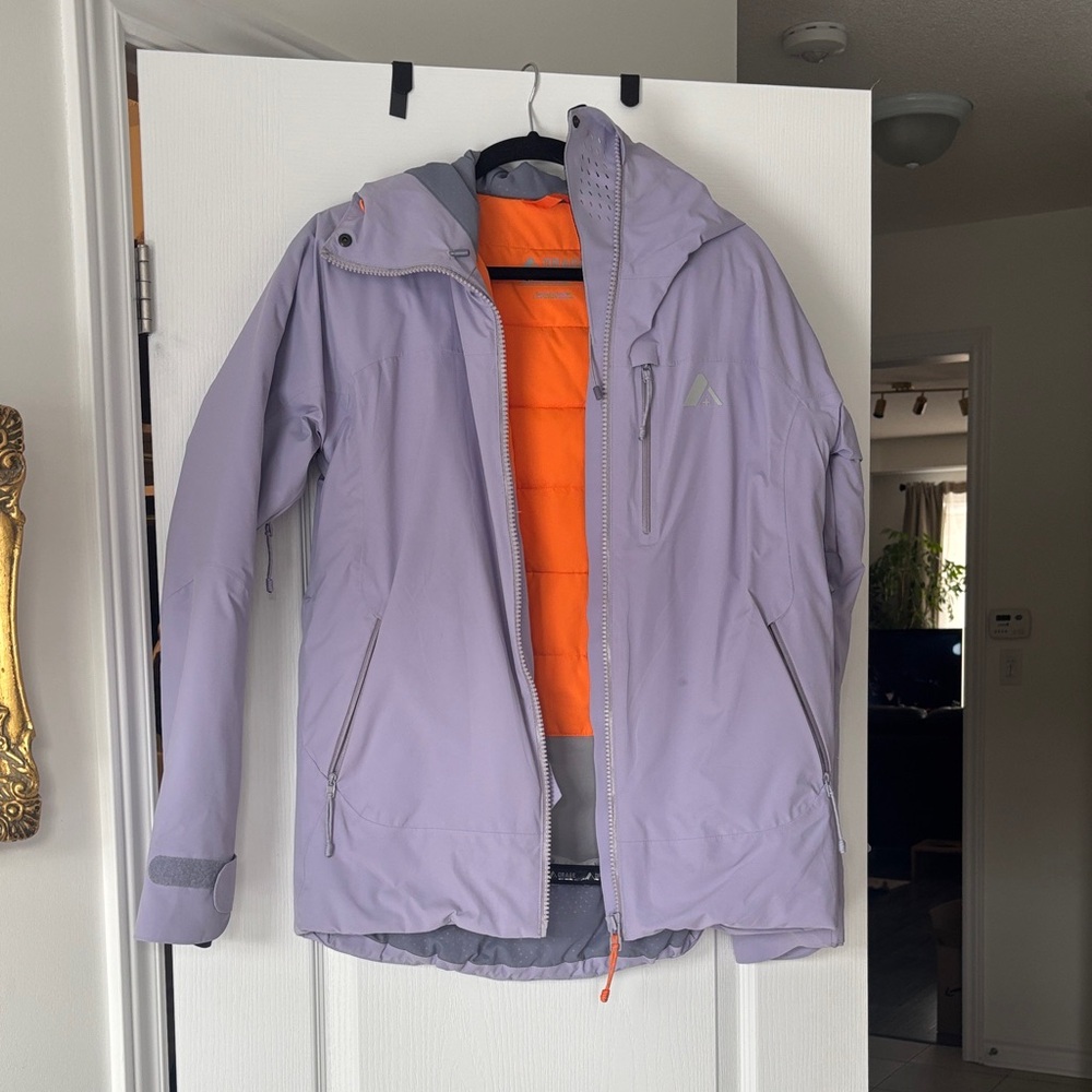 Orage Purple Jacket with Orange Zipper Pull
